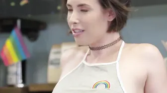 Grand opening of a Dyke cafe - Casey Calvert Evelyn Claire Maya Woulfe and Alexis Tae