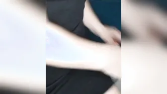 Thin blonde has anal sex with sex toy and squirting orgasm