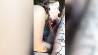 DEEP THROAT Sloppy cunt with mouth swallows BIG dick