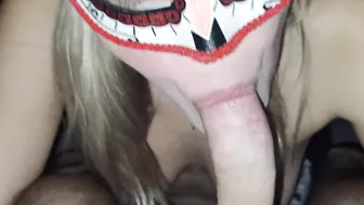 Passionate Blonde No Hands Oral Sex