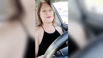 Bushy snatch peeing pissing into a outside parking lot Old Hispanic old lady