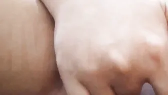 Feeling so turned on that I cum very quick oozing orgasm coming out from my sweet tight vagina
