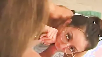 Long legs dark hair honey getting pussy blown and fuck by