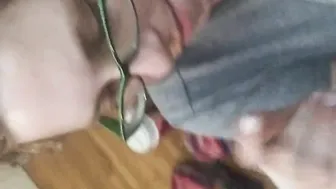 fiance takes messy load and shows it off