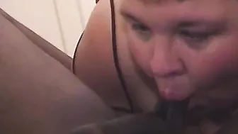 African man loves to eat out a fat white vagina