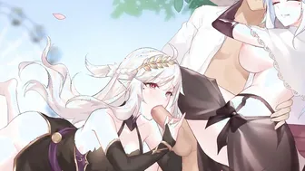 3 Way with goddess schoolgirls / FFM Uncensored Animated (group sex)