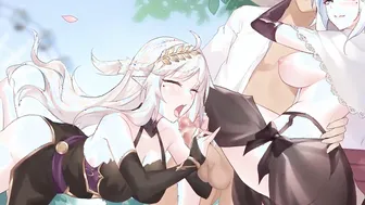 3 Way with goddess schoolgirls / FFM Uncensored Animated (group sex)