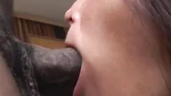 Older hoe getting her tight snatch slammed by african penis