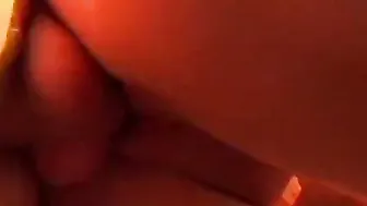 Big Tit blond getting face creamed after blowing penis