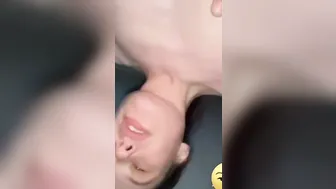 Hottie little white bitch gets banged on here parents bed by a nice little girthy penis