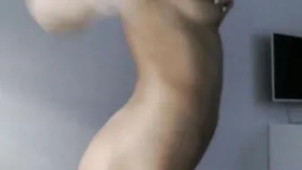 rihannarossy Hottie nude body dance performance and huge melons out