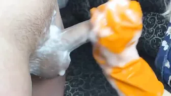 Juicy hand job jizzed compilation