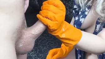 Juicy hand job jizzed compilation