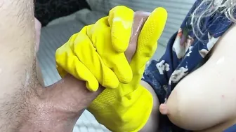Juicy hand job jizzed compilation
