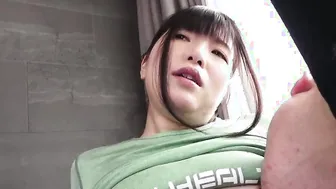 Kaho comes to our love hotel inside Tokyo to perform oral sex on our camerman. Cheating Japanese amateur getting her
