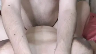 Female point of view: Pregnant milf bareback fucking and taking creampie on her huge boobies - MIlky Mari