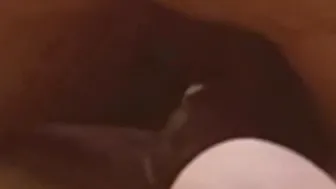 Double penetration bitch screams from 2 huge dicks a lot of cum on her booty