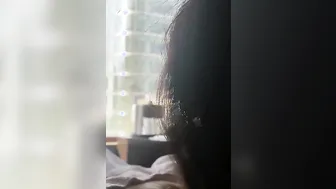 Point of view Fucking into Front of a Window into New York City so the Whole City Can View