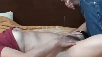 Spied on my ex-wife while my 2 friends lick her
