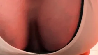 Pov View my BREASTS into the GYM Risky OUTDOOR flashing
