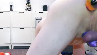 Mike and Lisa anal toy play with our dildos