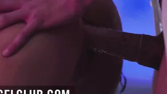 Baby Nicols and Sybil gives a Hot surprise to a customer