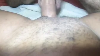 Black skank loves huge white cock