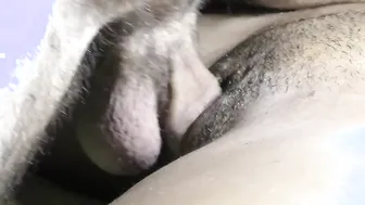 Ebony snatch loves white dick and Hot sperm