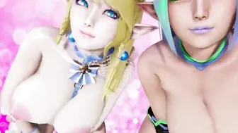 【MMD R-teenie SEX DANCE】FUTA PERVERSE GODDESS ELVES SWEET ASS DELICIOUS TITTIES SWEET DELIGHT 甘いお尻 [MMD]