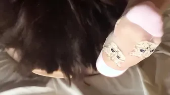 doll licks the freaky snatch of a huge-butt mulatto