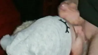 Adorable red haired quick public head near the road cum on her face and clothes