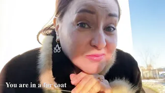 Sex with a Stranger into a Fur Coat after an Hour of