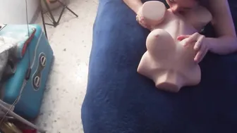 goddess lovers use a sex doll to masturbate