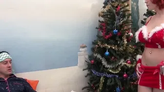 AMATEUREURO - Gigantic Hooters Red Haired Gifts Her Vagina On Christmas