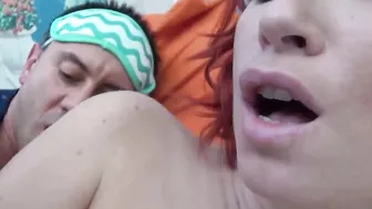 AMATEUREURO - Gigantic Hooters Red Haired Gifts Her Vagina On Christmas