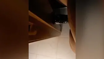 Fucking myself on the doorpost with a gigantic african toy