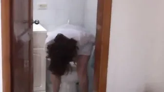 Compilation Of Hispanic cougar Pee Before And After Fucking