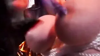 Titty tweezing and booty smacking between Women