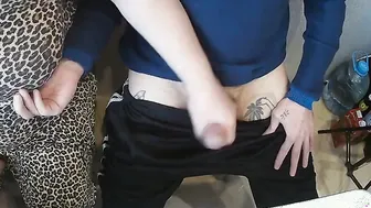 mom fingered my dick one