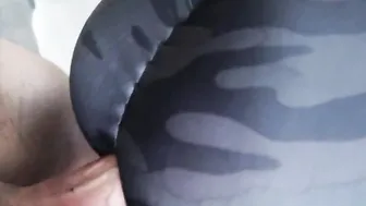 Step Sister Screwed Rough With Cummed Into Ripped Yoga Leggings