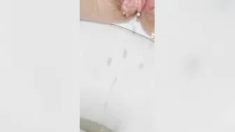 Letting my peeing dribble out. Pee inside WC