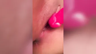 Hiding from BF fucking myself with vibrator