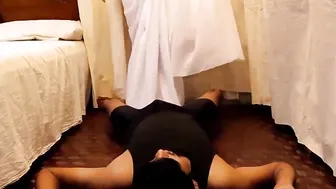 indian chick Rough Screwed and pissing on Husband mouth