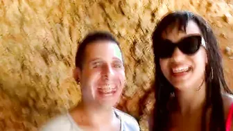 Vulgar Lovers at beach offer bottle fucked for squirt