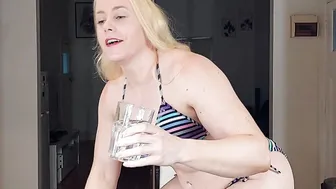 Drinking from my shoe