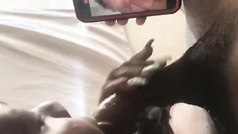 Drawing daddy penis before work