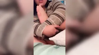 Amateur toe blowing