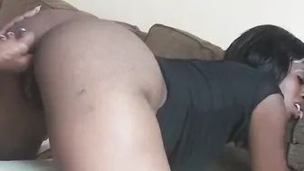 Black MILF fucks her ebony friend with her dildos