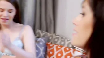 Naive gigantic penis stepbro burst inside stepsisters Jillian Janson tight twat