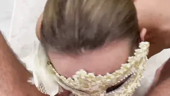 The bimbos is banged inside the mouth and cum abundantly on her hair